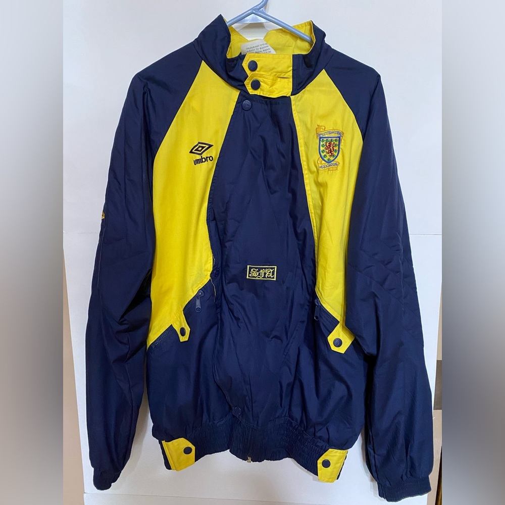 Vintage Scotland soccer / football warm up jacket 1990-1992 .